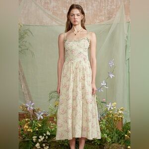 Rosie Posie Cottage Whispers Midi Dress NWT size small